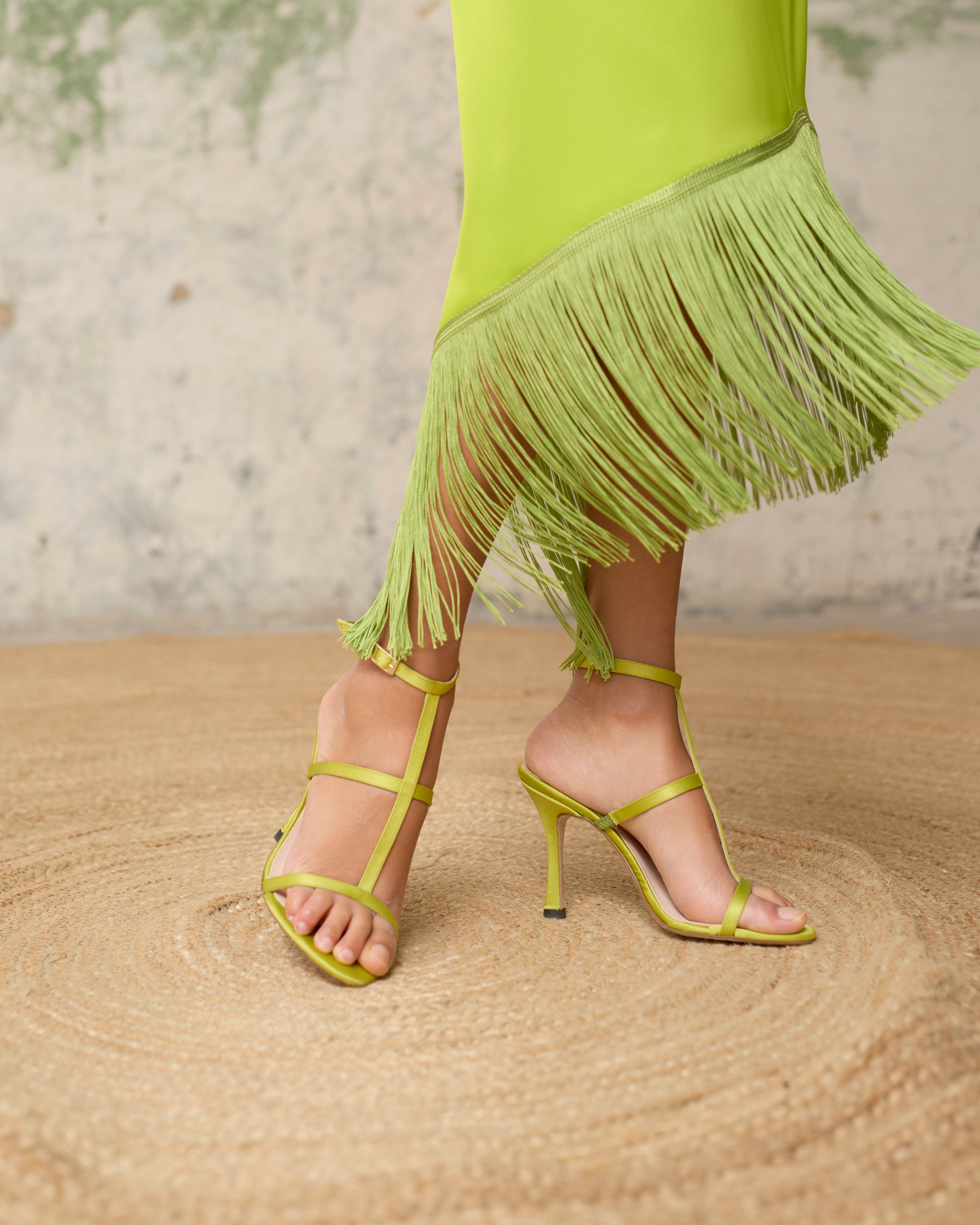 Eleganza Lime Sandals