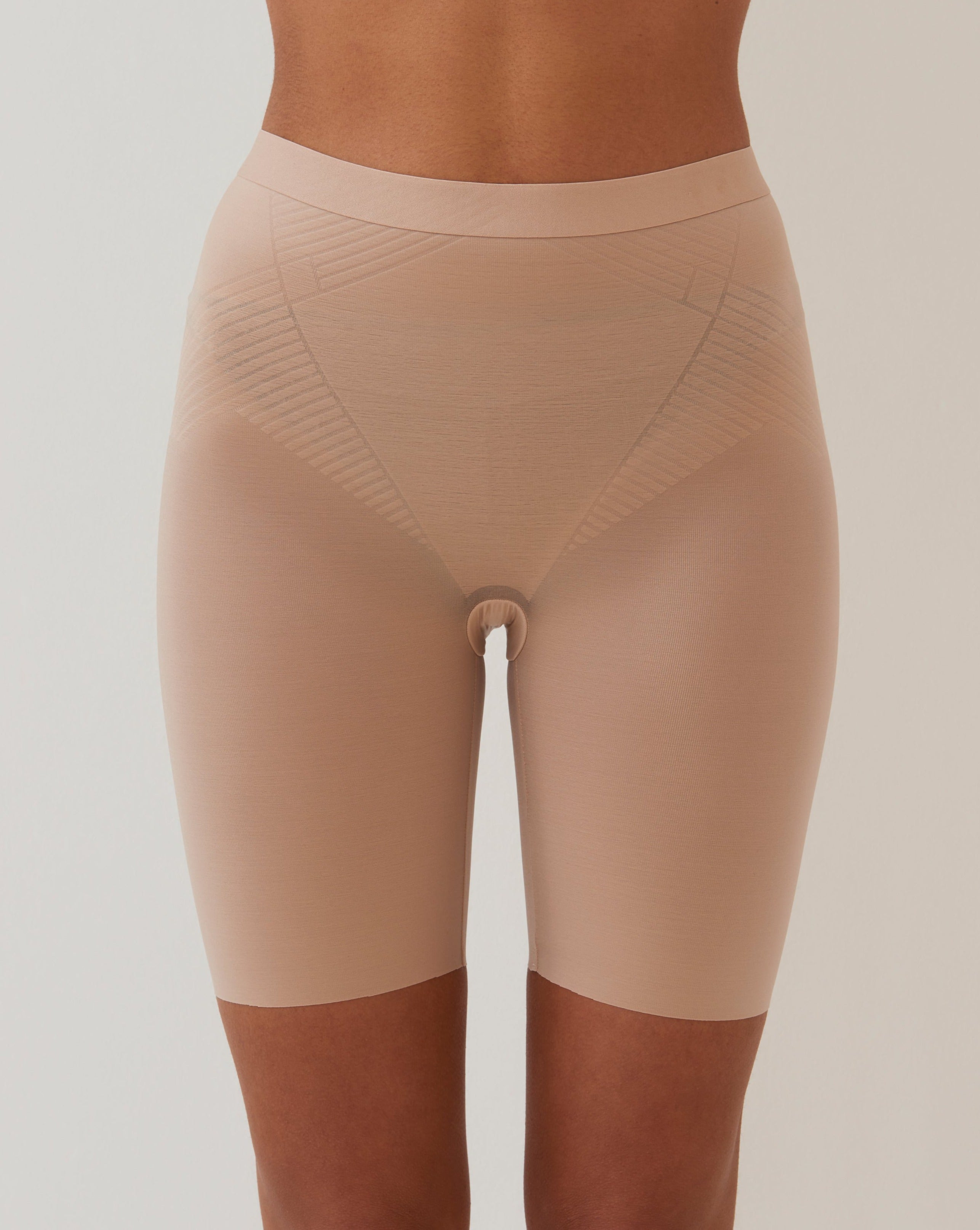 Beige Slimming Pants by SPANX