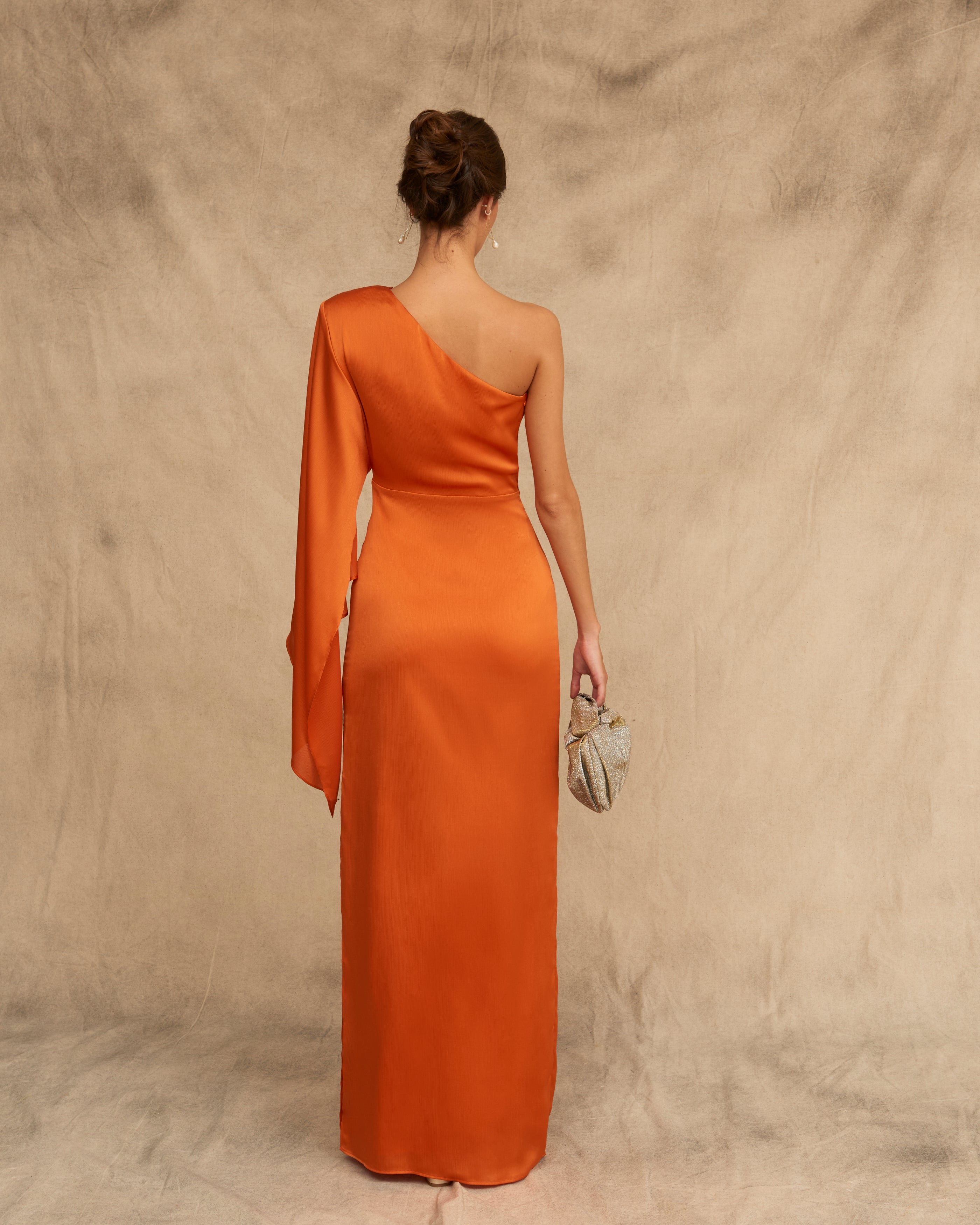 Petra Russet Orange Dress