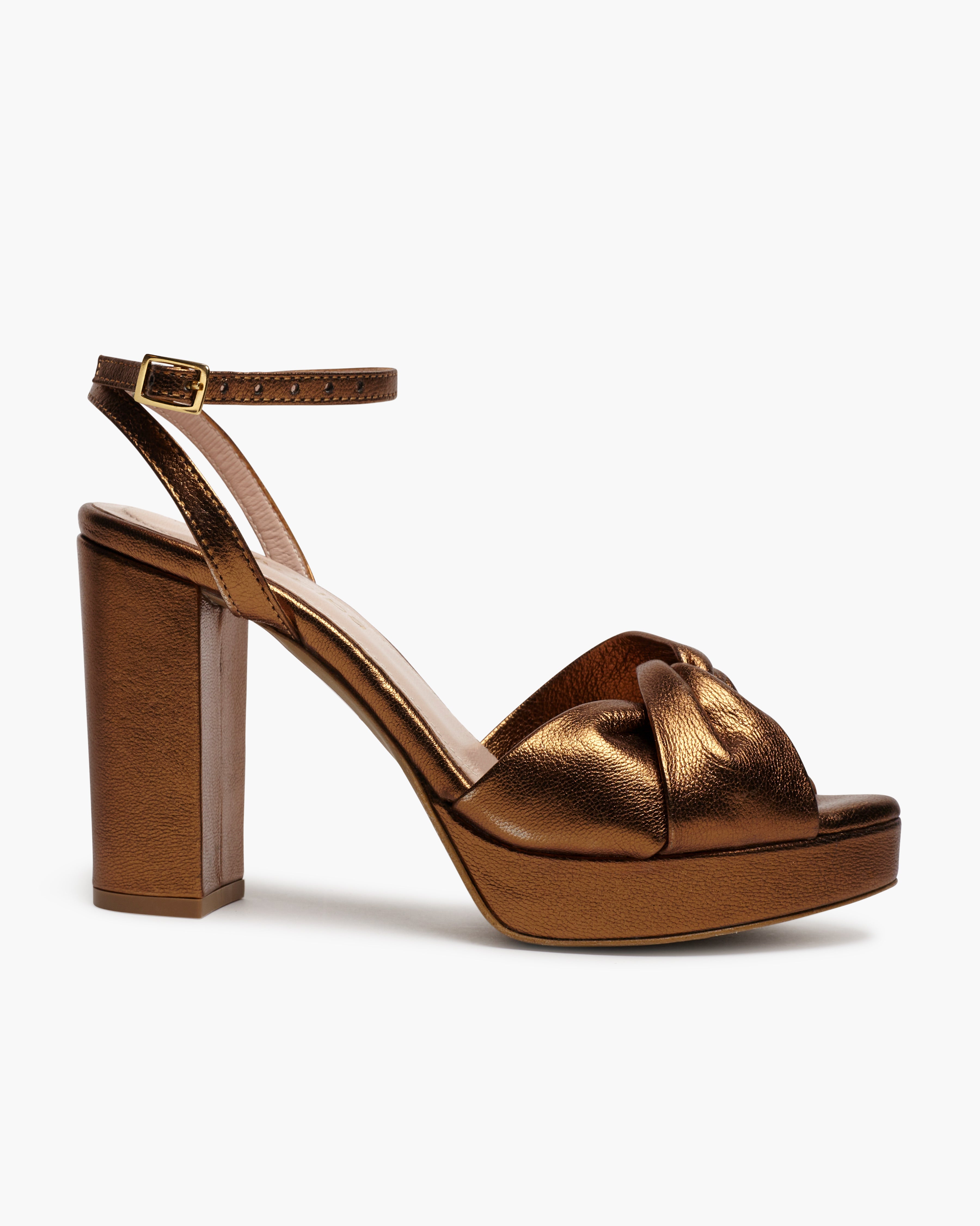 Copper sale gold sandals