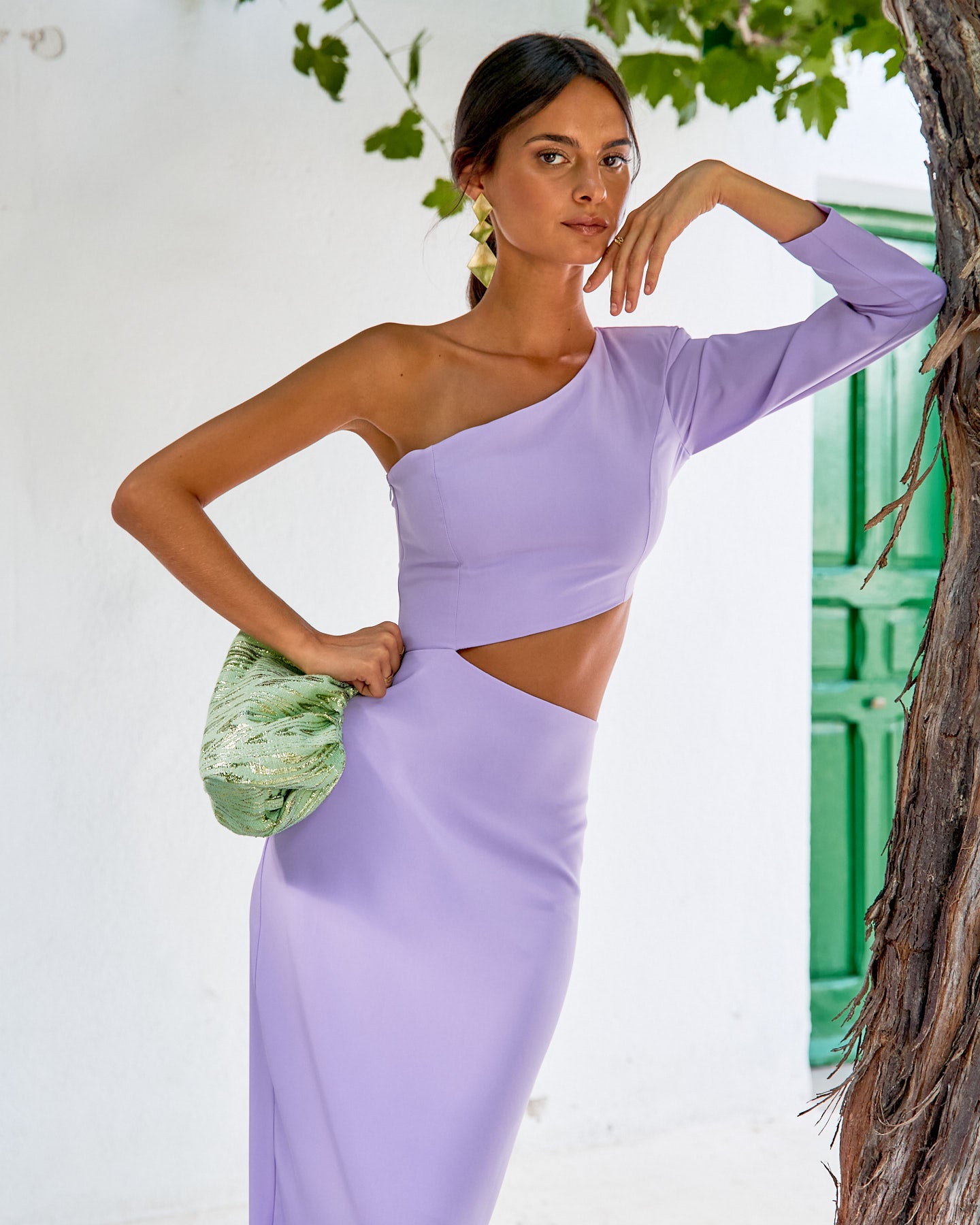 Bec and bridge top alessandra asym dress lilac