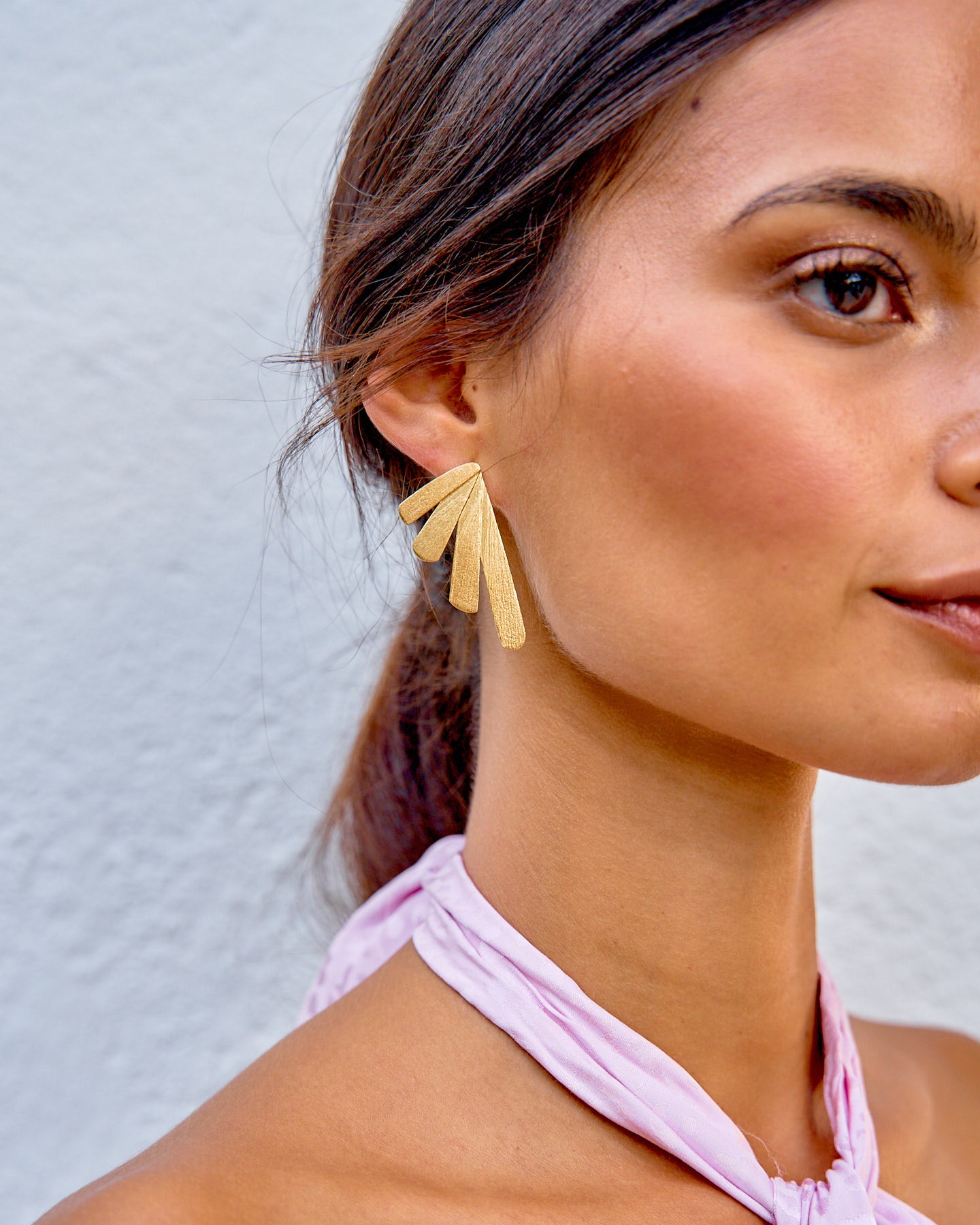 Elina Gold Earrings by Tiahra