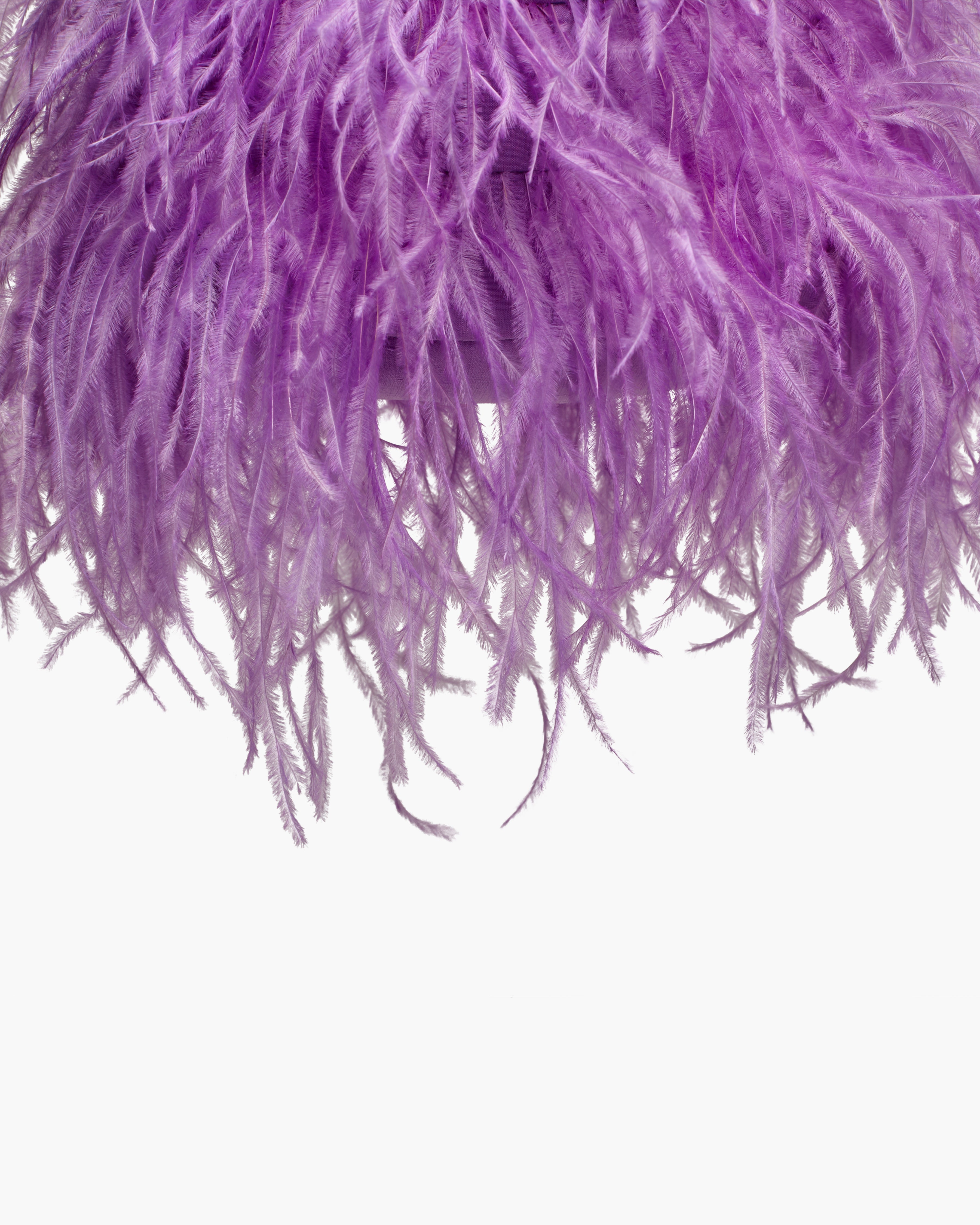 Bruna Feathers Lavender Bag