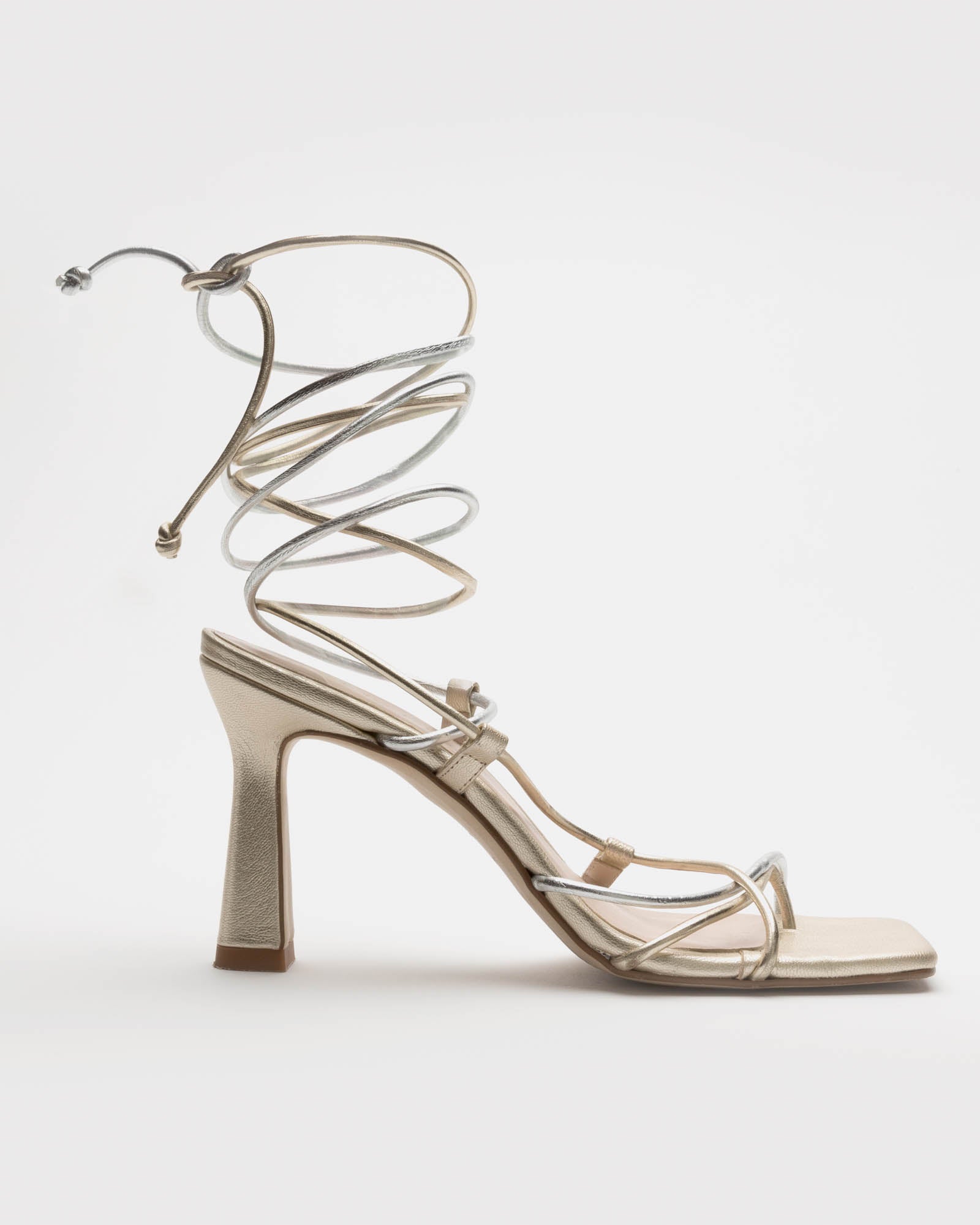 Macarella Gold Sandals